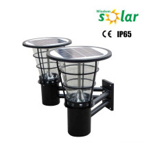 2015 Bright lighting CE Double burner solar LED wall light stainless steel wall lamp JR-2602